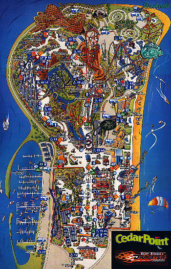 Cedar Point Map